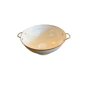 XL 15" Enamel Colander Strainer